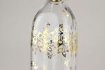 20TH CENTURY, AUSTRIA, GLASS DECANTER, GOLDEN FLORAL PATTERNS, ART NOUVEAU