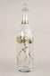 20TH CENTURY, AUSTRIA, GLASS DECANTER, GOLDEN FLORAL PATTERNS, ART NOUVEAU