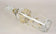 20TH CENTURY, AUSTRIA, GLASS DECANTER, GOLDEN FLORAL PATTERNS, ART NOUVEAU