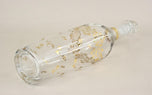 20TH CENTURY, AUSTRIA, GLASS DECANTER, GOLDEN FLORAL PATTERNS, ART NOUVEAU