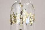 20TH CENTURY, AUSTRIA, GLASS DECANTER, GOLDEN FLORAL PATTERNS, ART NOUVEAU