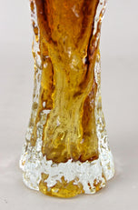 20TH CENTURY, AUSTRIA, AMBERCOLORED ART DECO GLASS VASE, 1920