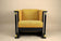 20TH CENTURY, AUSTRIA, ART NOUVEAU, BLACK ARMCHAIR, SCHOOL OF JOSEF HOFFMANN, CA 1910