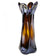 20TH CENTURY, ITALY, MURANO GLASS VASE, IRIDESCENT, CHROME EFFECT, CIRCA 1970
