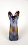 20TH CENTURY, ITALY, MURANO GLASS VASE, IRIDESCENT, CHROME EFFECT, CIRCA 1970
