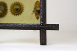 19TH CENTURY, AUSTRIA, RUSTIC, TRAMP ART, WALL MIRROR