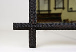 19TH CENTURY, AUSTRIA, RUSTIC, TRAMP ART, WALL MIRROR