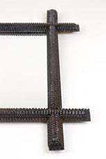 19TH CENTURY, AUSTRIA, RUSTIC, TRAMP ART, WALL MIRROR