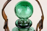 MID,CENTURY,GREEN,GLASS,DECANTER