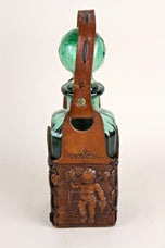 MID,CENTURY,GREEN,GLASS,DECANTER