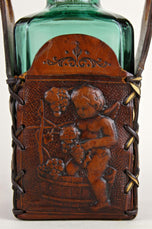 MID,CENTURY,GREEN,GLASS,DECANTER