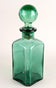 MID,CENTURY,GREEN,GLASS,DECANTER