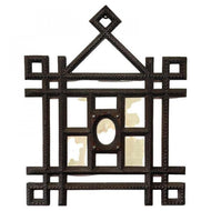 20TH CENTURY, AUSTRIA, RUSTIC TRAMP ART, PHOTO FRAME