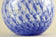 20TH CENTURY, ITALY, BLUE MURANO GLASS BALL VASE, MID CENTURY MODERN, 1970