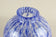 20TH CENTURY, ITALY, BLUE MURANO GLASS BALL VASE, MID CENTURY MODERN, 1970