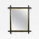 19TH CENTURY, AUSTRIA, RUSTIC BLACK FOREST MIRROR, GILT BARS, CIRCA 1880