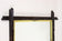 19TH CENTURY, AUSTRIA, RUSTIC BLACK FOREST MIRROR, GILT BARS, CIRCA 1880