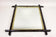 19TH CENTURY, AUSTRIA, RUSTIC BLACK FOREST MIRROR, GILT BARS, CIRCA 1880