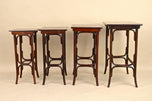20TH CENTURY, ART NOUVEAU, BENTWOOD NESTING TABLES, THONET, AUSTRIA, CIRCA 1905