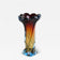 20TH CENTURY, ITALY, MURANO GLASS VASE, AMBER, DARK RED, BLUE
