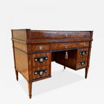 19TH CENTURY, AUSTRIA, EMPIRE WRITING DESK, NUTWOOD, ROLL TOP