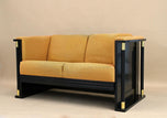 20TH CENTURY, AUSTRIA, ART NOUVEAU, TWO SEAT SOFA, SCHOOL OF J HOFFMANN