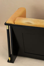 20TH CENTURY, AUSTRIA, ART NOUVEAU, TWO SEAT SOFA, SCHOOL OF J HOFFMANN