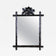 19TH CENTURY, AUSTRIA, RUSTIC BLACK FOREST WALL MIRROR, OAK LEAVES, ACORNS