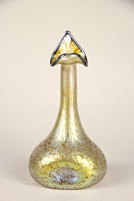 19TH CENTURY, ART NOUVEAU, LOETZ GLASS VASE, DECOR CANDIA PAPILLON, BOHEMIA, CA 1898