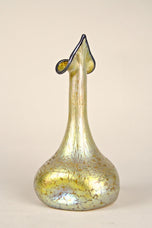 19TH CENTURY, ART NOUVEAU, LOETZ GLASS VASE, DECOR CANDIA PAPILLON, BOHEMIA, CA 1898