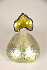 19TH CENTURY, ART NOUVEAU, LOETZ GLASS VASE, DECOR CANDIA PAPILLON, BOHEMIA, CA 1898