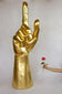21ST CENTURY, CONTEMPORARY, GIGANTIC HAND SCULPTURE, GOLDLEAF PLATED