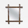 19TH CENTURY, AUSTRIA, BLACK FOREST WALL MIRROR, RUSTIC, TREE TRUNK