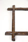 19TH CENTURY, AUSTRIA, BLACK FOREST WALL MIRROR, RUSTIC, TREE TRUNK