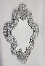 19TH CENTURY, ITALIAN, WALL MIRROR, SILVERED, COPPER, VENICE, C1880