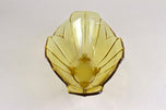20TH CENTURY, ART DECO, GLASS BOWL, AMBER COLORED, AUSTRIA, CIRCA 1920