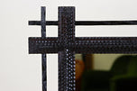 19TH CENTURY, AUSTRIA, TRAMP ART, WALL MIRROR, HANDCARVED