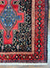 1950S PERSIAN KURDISH SENNEH RUNNER RUG 3X9, RED NAVY BLUE, MEDALLIONS WOOL TRIBAL RUNNER FOR KITCHEN/HALLWAY 9FT ANTIQUE HANDMADE ORIENTAL RUNNER