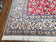 1960S PERSIAN NAIN RUG 8X12, RED AND IVORY, SIGNED - RED, IVORY, LIGHT BLUE - LUXURIOUS