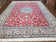 1960S PERSIAN NAIN RUG 8X12, RED AND IVORY, SIGNED - RED, IVORY, LIGHT BLUE - LUXURIOUS