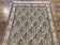 1950S PERSIAN QUM RUG 5X6, CREAM WOOL HAND KNOTTED CARPET, REPEATED BOTEH PAISELY DESIGN, SEMI ANTIQUE VINTAGE RUG, VERY FINE WEAVE 5X6 RUG