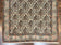 1950S PERSIAN QUM RUG 5X6, CREAM WOOL HAND KNOTTED CARPET, REPEATED BOTEH PAISELY DESIGN, SEMI ANTIQUE VINTAGE RUG, VERY FINE WEAVE 5X6 RUG