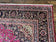 1940S PERSIAN RUG 10X13, WOOL HAND KNOTTED ANTIQUE KASHMAR CARPET, RASPBERRY RED & NAVY BLUE, FLORAL MEDALLION, TRADITIONAL ORIENTAL RUG 10X13