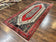 1960S PERSIAN RUG 5X12 FT, RED CREAM NAVY BLUE, PICTORIALS, HAND KNOTTED HANDMADE WIDE RUNNER TRIBAL BIDJAR SEMI ANTIQUE WOOL GEOMETRIC ORIENTAL RUG