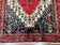 1960S PERSIAN RUG 5X12 FT, RED CREAM NAVY BLUE, PICTORIALS, HAND KNOTTED HANDMADE WIDE RUNNER TRIBAL BIDJAR SEMI ANTIQUE WOOL GEOMETRIC ORIENTAL RUG