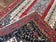 1960S PERSIAN RUG 5X12 FT, RED CREAM NAVY BLUE, PICTORIALS, HAND KNOTTED HANDMADE WIDE RUNNER TRIBAL BIDJAR SEMI ANTIQUE WOOL GEOMETRIC ORIENTAL RUG