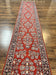 1960S PERSIAN SAROUK RUNNER 2.7X16 - RED, BLACK - FLORAL ALLOVER