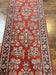1960S PERSIAN SAROUK RUNNER 2.7X16 - RED, BLACK - FLORAL ALLOVER