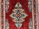 1950S PERSIAN SAROUK RUNNER RUG 2.7X6, SEMI OPEN FIELD, RED, HANDMADE HAND KNOTTED, WOOL ORIENTAL CARPET, VINTAGE SEMI ANTIQUE