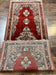 1950S PERSIAN SAROUK RUNNER RUG 2.7X6, SEMI OPEN FIELD, RED, HANDMADE HAND KNOTTED, WOOL ORIENTAL CARPET, VINTAGE SEMI ANTIQUE